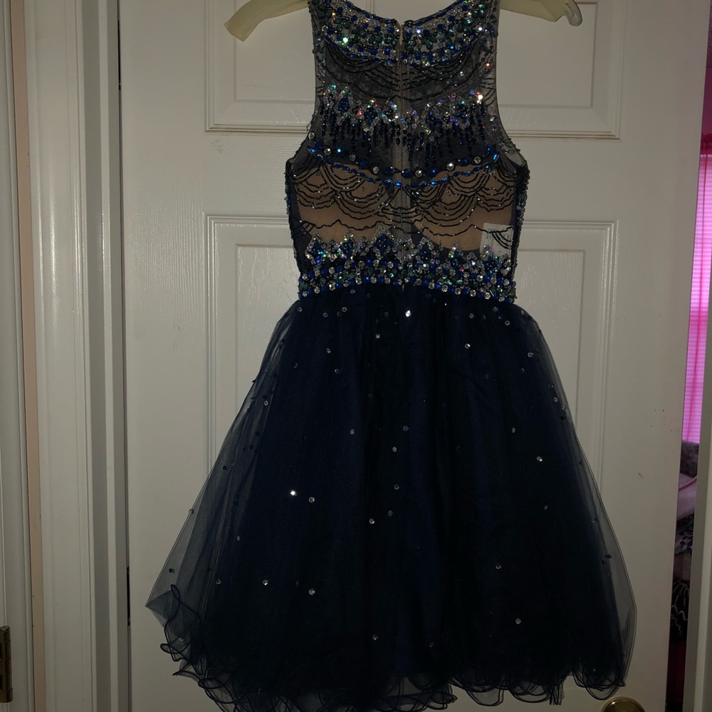 Mori Lee Sticks and Stones Short Formal Dress - Picture 2 of 7